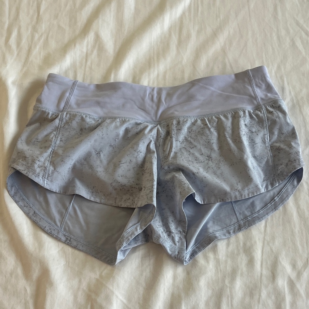 lululemon lavender-gray Speed Up shorts